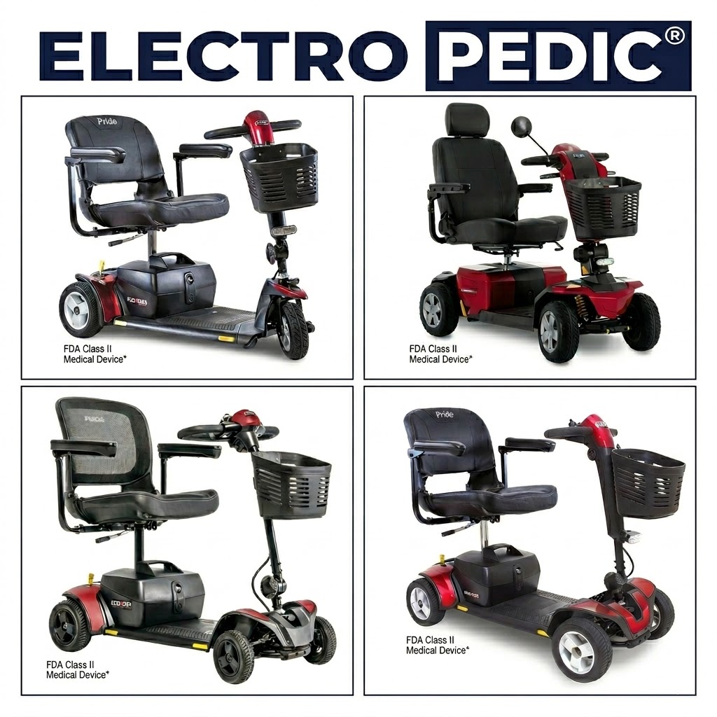 Peoria mobility elite traveller sport victory electric 3 and 4 wheel scooter